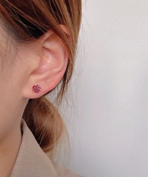 YU-KA:フラワーミニピアス flower mini pierce