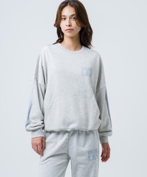 【Hurley/ハーレー】レディースドローコード切替スウェット オーバーサイズシルエット トレーナー TERRY CDR SWITCHING DC CREW