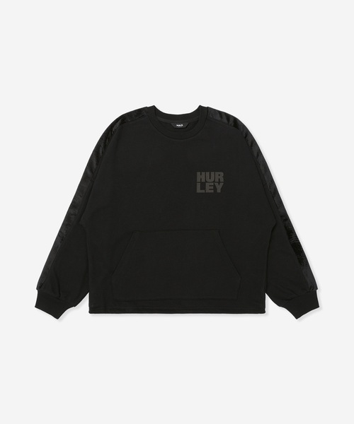 Hurley （ハーレー）の「【Hurley/ハーレー】レディースドローコード切替スウェット　オーバーサイズシルエット　トレーナー　TERRY CDR SWITCHING DC CREW（スウェット・レディース・オフホワイト/マルーン/ブラック/ヘザーグレー・MEDIUM/SMALL/LARGE）」の3枚目の写真