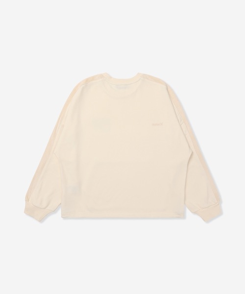 Hurley （ハーレー）の「【Hurley/ハーレー】レディースドローコード切替スウェット　オーバーサイズシルエット　トレーナー　TERRY CDR SWITCHING DC CREW（スウェット・レディース・オフホワイト/マルーン/ブラック/ヘザーグレー・MEDIUM/SMALL/LARGE）」の5枚目の写真