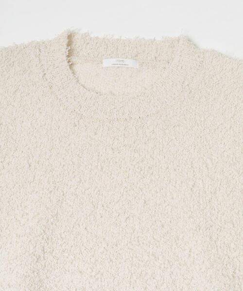 ITEMS URBANRESEARCH（アイテムズ アーバンリサーチ）の「フリンジコンパクトニット（ニット/セーター・レディース・ブラック/イエロー系その他/オフホワイト/ブラウン・FREE）」の20枚目の写真