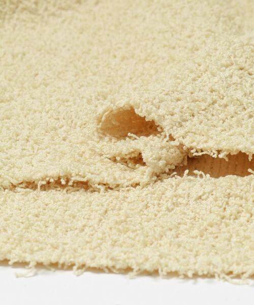 ITEMS URBANRESEARCH（アイテムズ アーバンリサーチ）の「フリンジコンパクトニット（ニット/セーター・レディース・ブラック/イエロー系その他/オフホワイト/ブラウン・FREE）」の12枚目の写真