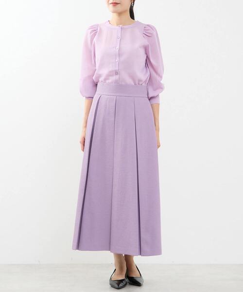 Tiara（ティアラ）の「グロッシーシアーカーディガン（カーディガン/ボレロ・レディース・ラベンダー/ブラック/ブラウン・FREE）」の15枚目の写真