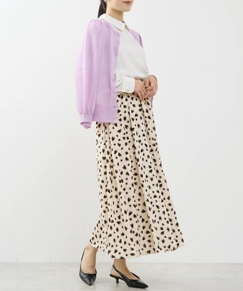 Tiara（ティアラ）の「グロッシーシアーカーディガン（カーディガン/ボレロ・レディース・ラベンダー/ブラック/ブラウン・FREE）」の6枚目の写真