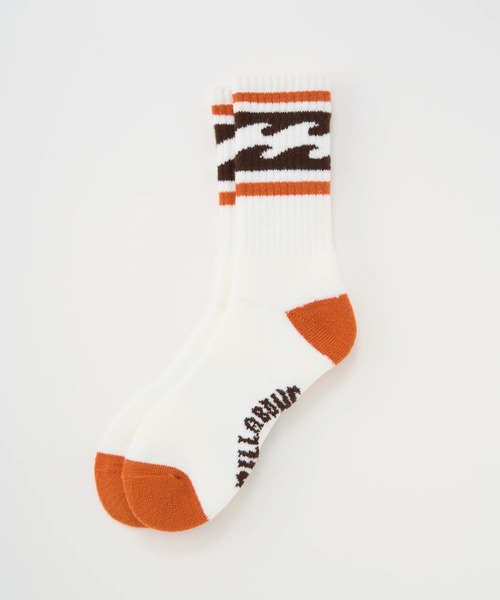 BILLABONG(ビラボン)の「BILLABONG メンズ WINTER HIGH SOCKS 【2025年秋冬モデル】/ビラボンウェーブロゴソックス(靴下)(ソックス/靴下・メンズ・グレー/オレンジ/グリーン/ブラック・FREE)」の4枚目の写真