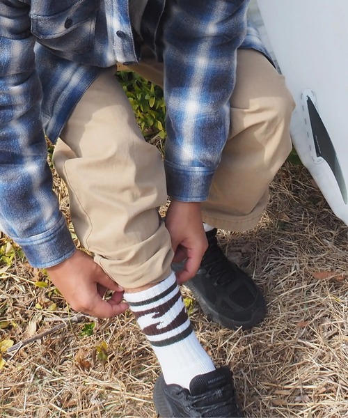 BILLABONG(ビラボン)の「BILLABONG メンズ WINTER HIGH SOCKS 【2025年秋冬モデル】/ビラボンウェーブロゴソックス(靴下)(ソックス/靴下・メンズ・グレー/オレンジ/グリーン/ブラック・FREE)」の3枚目の写真