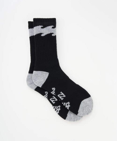 BILLABONG(ビラボン)の「BILLABONG メンズ WINTER HIGH SOCKS 【2025年秋冬モデル】/ビラボンウェーブロゴソックス(靴下)(ソックス/靴下・メンズ・グレー/オレンジ/グリーン/ブラック・FREE)」の8枚目の写真