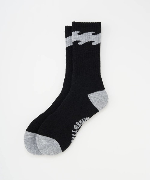 BILLABONG(ビラボン)の「BILLABONG メンズ WINTER HIGH SOCKS 【2025年秋冬モデル】/ビラボンウェーブロゴソックス(靴下)(ソックス/靴下・メンズ・グレー/オレンジ/グリーン/ブラック・FREE)」の9枚目の写真