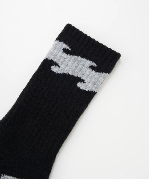 BILLABONG(ビラボン)の「BILLABONG メンズ WINTER HIGH SOCKS 【2025年秋冬モデル】/ビラボンウェーブロゴソックス(靴下)(ソックス/靴下・メンズ・グレー/オレンジ/グリーン/ブラック・FREE)」の11枚目の写真