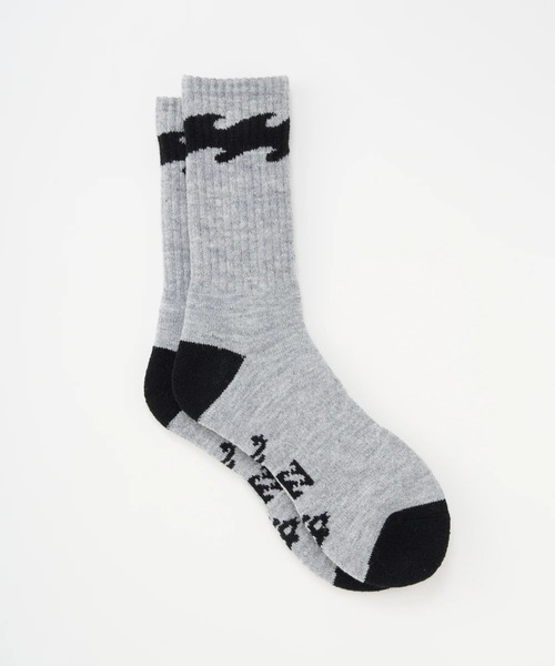 BILLABONG(ビラボン)の「BILLABONG メンズ WINTER HIGH SOCKS 【2025年秋冬モデル】/ビラボンウェーブロゴソックス(靴下)(ソックス/靴下・メンズ・グレー/オレンジ/グリーン/ブラック・FREE)」の12枚目の写真