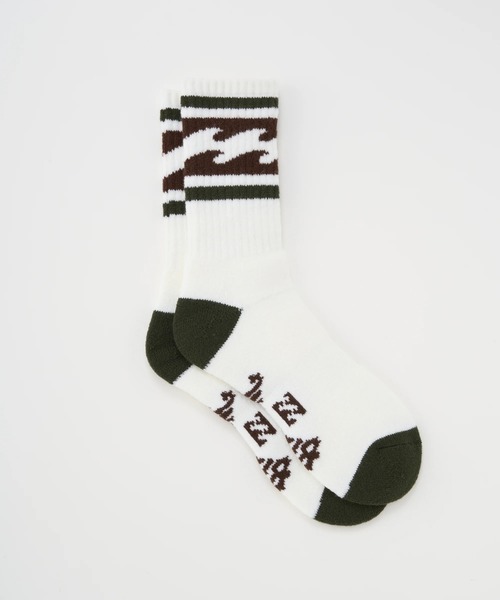 BILLABONG(ビラボン)の「BILLABONG メンズ WINTER HIGH SOCKS 【2025年秋冬モデル】/ビラボンウェーブロゴソックス(靴下)(ソックス/靴下・メンズ・グレー/オレンジ/グリーン/ブラック・FREE)」の5枚目の写真