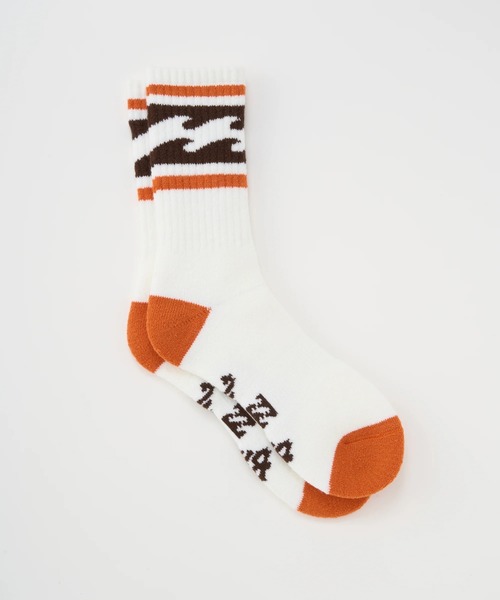 BILLABONG(ビラボン)の「BILLABONG メンズ WINTER HIGH SOCKS 【2025年秋冬モデル】/ビラボンウェーブロゴソックス(靴下)(ソックス/靴下・メンズ・グレー/オレンジ/グリーン/ブラック・FREE)」の7枚目の写真