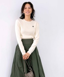 Jines（ジネス）の「newnew刺繍リブニット【WEB限定】（ニット/セーター）」