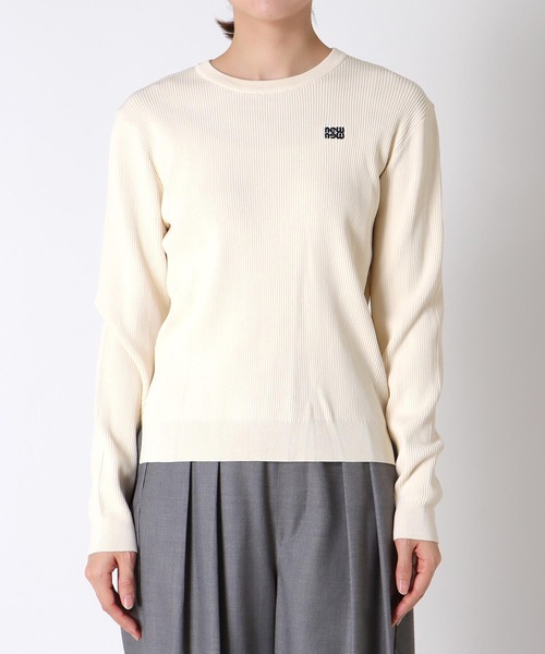 Jines(ジネス)の「newnew刺繍リブニット【WEB限定】(ニット/セーター・レディース・レッド/ブラウン/ブラック/アイボリー・38)」の16枚目の写真