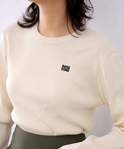 Jines(ジネス)の「newnew刺繍リブニット【WEB限定】(ニット/セーター・レディース・レッド/ブラウン/ブラック/アイボリー・38)」の12枚目の写真