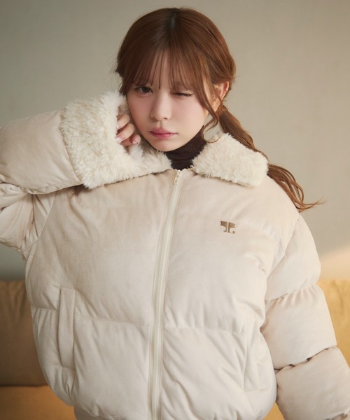 TITTY&CO. ボアライニングダウン ボアライニングダウン mint/ivory/pink ¥9,900 tax in