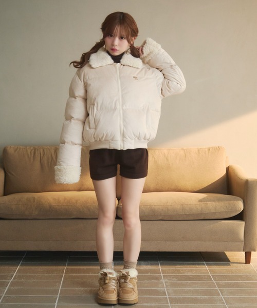 セール】キルティングボアダウン（ダウンジャケット/コート