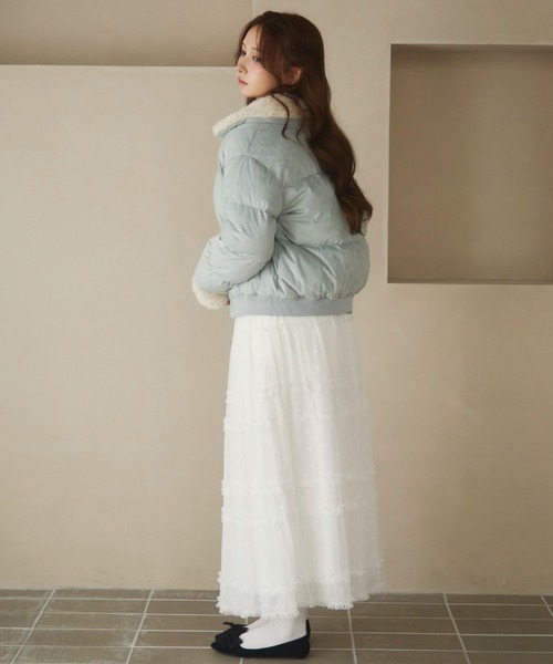 TITTY&CO.(ティティーアンドコー)の「キルティングボアダウン(ダウンジャケット/コート・レディース・ブラウン/ピンク/ブルー/モカ/アイボリー・FREE)」の20枚目の写真