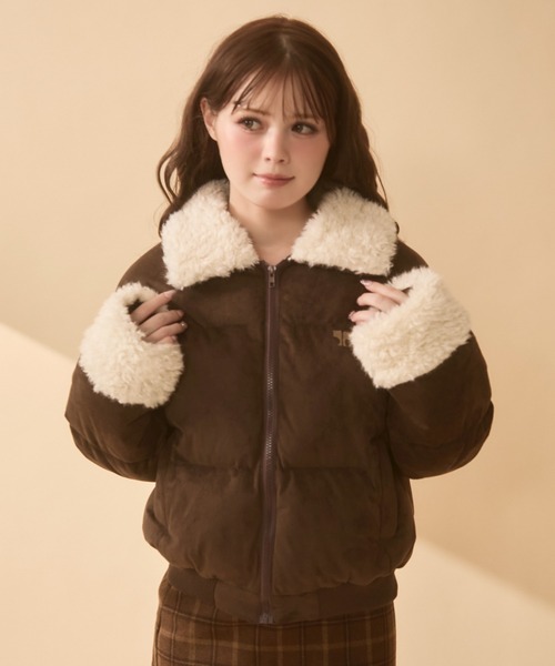 ⭐︎でこちゃん✩.*˚即購入OK✩.*˚⭐︎ ダウンジャケット★BRUNEC★ セール】キルティングボアダウン（ダウンジャケット/コート