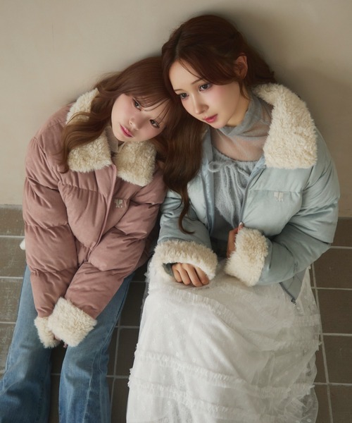 セール】キルティングボアダウン（ダウンジャケット/コート