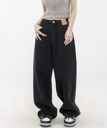 ルーズワイドデニムパンツ