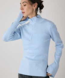 フロントジップタートルニット 秋服 / 長袖