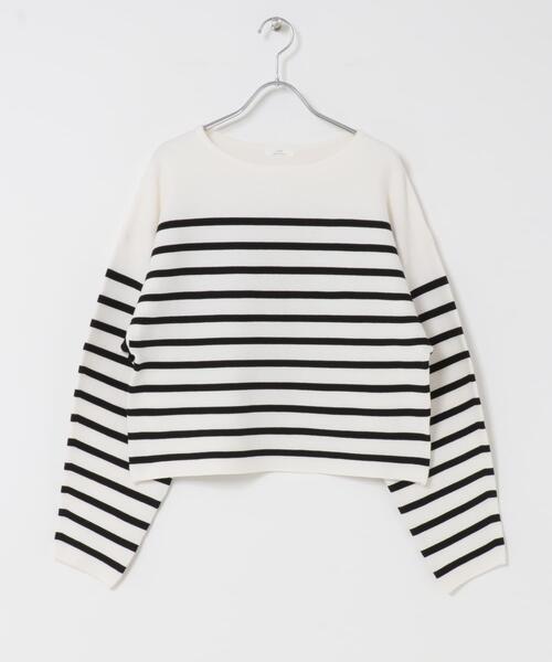 ITEMS URBANRESEARCH（アイテムズ アーバンリサーチ）の「バナナスリーブニット（ニット/セーター・レディース・ホワイト系その他/ブルー系その他/グレー/レッド・FREE）」の9枚目の写真