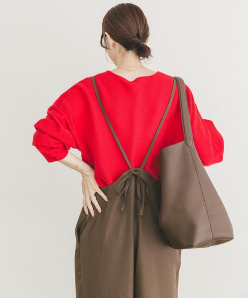 ITEMS URBANRESEARCH（アイテムズ アーバンリサーチ）の「バナナスリーブニット（ニット/セーター・レディース・ホワイト系その他/ブルー系その他/グレー/レッド・FREE）」の11枚目の写真