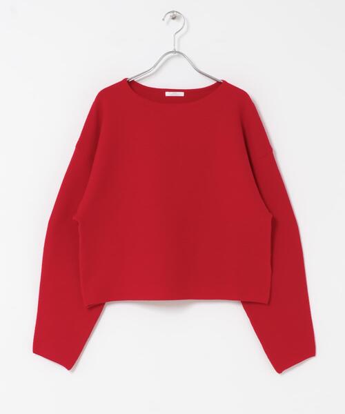 ITEMS URBANRESEARCH（アイテムズ アーバンリサーチ）の「バナナスリーブニット（ニット/セーター・レディース・ホワイト系その他/ブルー系その他/グレー/レッド・FREE）」の12枚目の写真