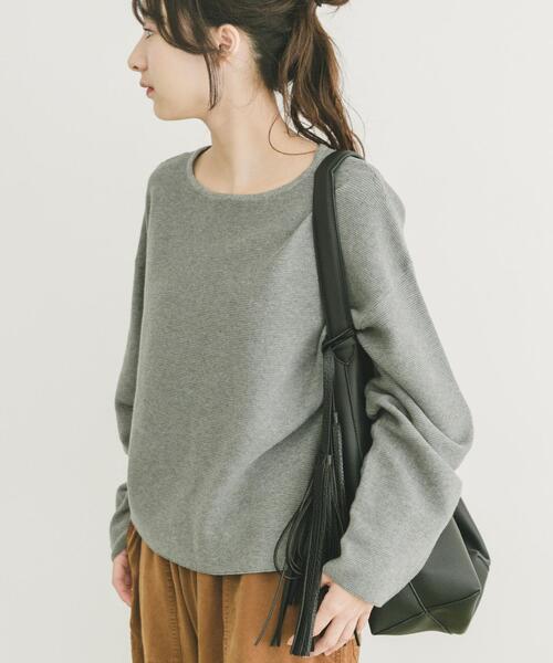 ITEMS URBANRESEARCH（アイテムズ アーバンリサーチ）の「バナナスリーブニット（ニット/セーター・レディース・ホワイト系その他/ブルー系その他/グレー/レッド・FREE）」の16枚目の写真