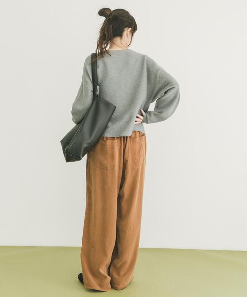 ITEMS URBANRESEARCH（アイテムズ アーバンリサーチ）の「バナナスリーブニット（ニット/セーター・レディース・ホワイト系その他/ブルー系その他/グレー/レッド・FREE）」の19枚目の写真