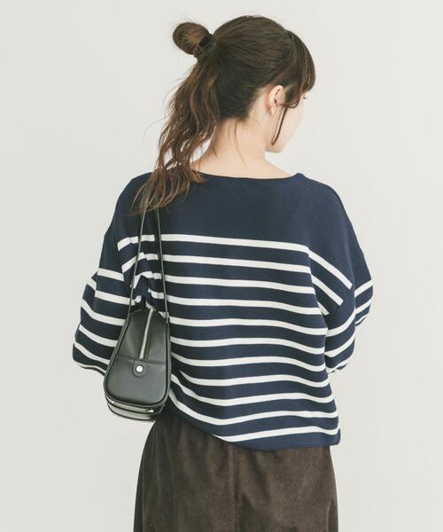 ITEMS URBANRESEARCH(アイテムズ アーバンリサーチ)の「バナナスリーブニット(ニット/セーター・レディース・ホワイト系その他/ブルー系その他/グレー/レッド・FREE)」の7枚目の写真
