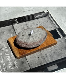 tone（トーン）の「【musk】ライトグレーのクールなストーンキャンドル(MA)（キャンドル）」