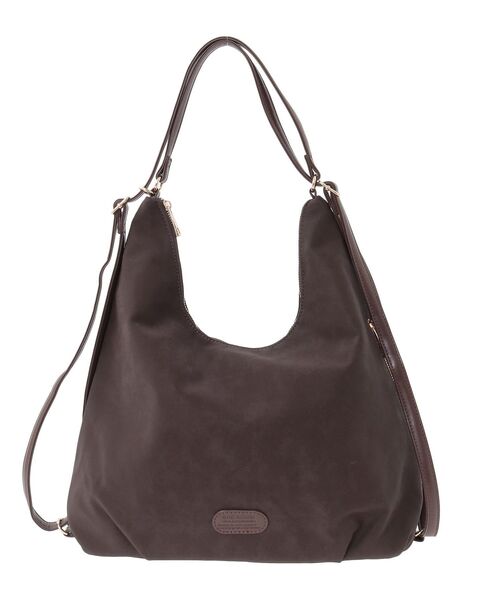 Green　Parks（グリーンパークス）の「andmikka.マルチウェイスエード調バック（ショルダーバッグ・レディース・ブラウン/ブラック・FREE）」の4枚目の写真