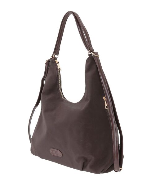 Green　Parks（グリーンパークス）の「andmikka.マルチウェイスエード調バック（ショルダーバッグ・レディース・ブラウン/ブラック・FREE）」の5枚目の写真