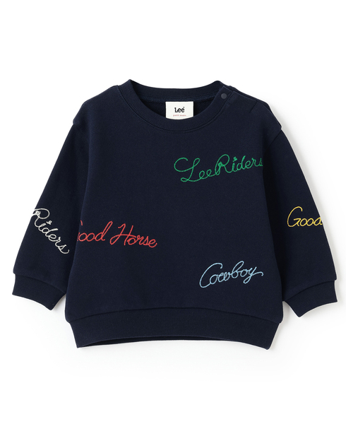 Lee】ロゴ刺繍トレーナー(スウェット)|petit main Lee】ロゴ刺繍トレーナー(スウェット)|petit main