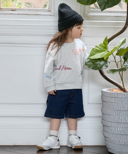 petit main（プティマイン）の「【Lee】ロゴ刺繍トレーナー（スウェット・キッズ・ホワイト系その他/グリーン/ネイビー・100cm/80ｃｍ/90cm/110cm/130cm/120cm）」の5枚目の写真