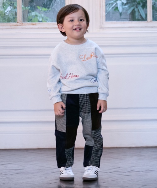 petit main（プティマイン）の「【Lee】ロゴ刺繍トレーナー（スウェット・キッズ・ホワイト系その他/グリーン/ネイビー・100cm/80ｃｍ/90cm/110cm/130cm/120cm）」の6枚目の写真