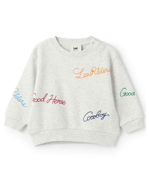 petit main（プティマイン）の「【Lee】ロゴ刺繍トレーナー（スウェット・キッズ・ホワイト系その他/グリーン/ネイビー・100cm/80ｃｍ/90cm/110cm/130cm/120cm）」の11枚目の写真