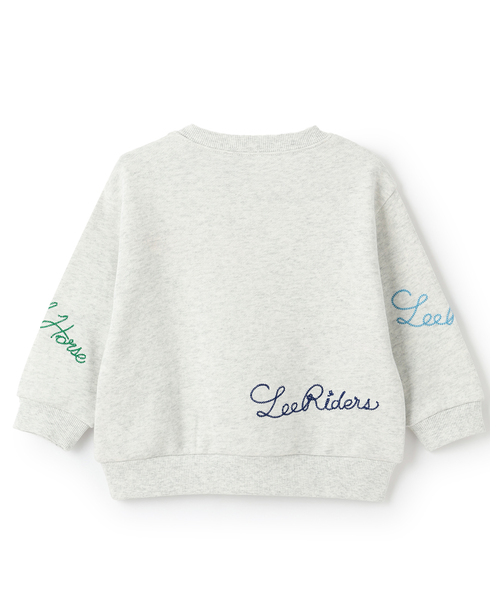 petit main（プティマイン）の「【Lee】ロゴ刺繍トレーナー（スウェット・キッズ・ホワイト系その他/グリーン/ネイビー・100cm/80ｃｍ/90cm/110cm/130cm/120cm）」の12枚目の写真