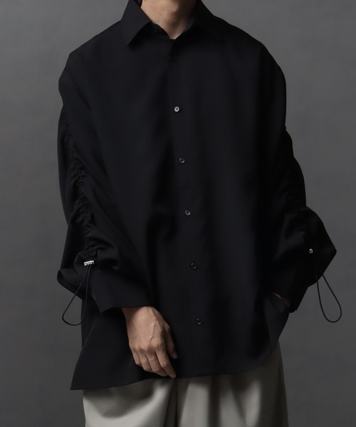 welise/ウェライズ】リッチドレープスムース 2wayドローコードギャザー