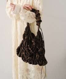 *【4色展開/2WAY】ベロアシャーリングバッグ