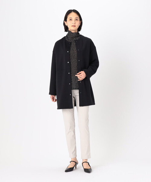 COMME CA(コムサ)の「メリルハイテンション パンツ(その他パンツ・レディース・ライトグレー/ブラック/ブルー・11号)」の7枚目の写真