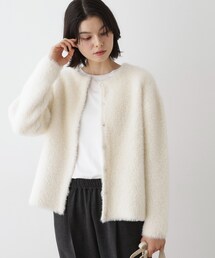 【洗える】シャギーカーディガン