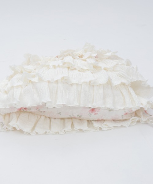 axes femme（アクシーズファム）の「小花柄×フリルナップサック（バックパック/リュック・レディース・ブラック/ホワイト・FREE）」の14枚目の写真