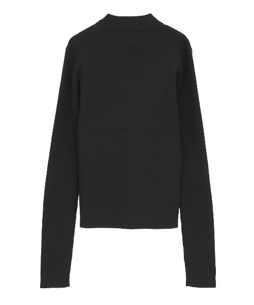 CLANE(クラネ)の「H/N RIB KNIT TOPS(ニット/セーター・レディース・ブラック/その他/ホワイト・1/2)」の5枚目の写真