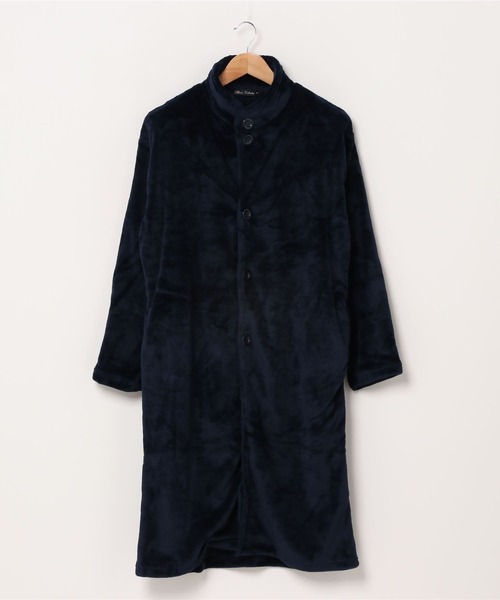 ARCADE（アーケード）の「着る毛布 マイクロべロア ルームウェア ガウン カーディガン ショール衿タイプ BARCEDOS（ガウン/バスローブ・メンズ・ベージュ/ネイビー/ブラック・M/L/LL）」の5枚目の写真