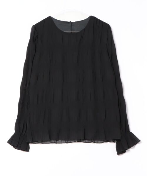 STYLEBLOCK(スタイルブロック)の「シャーリングシアーブラウス(シャツ/ブラウス・レディース・ベージュ系その他/ブラウン/ライトグリーン/ホワイト/ライトグレー/ダークグリーン/ネイビー/ブラック・M/XL)」の11枚目の写真