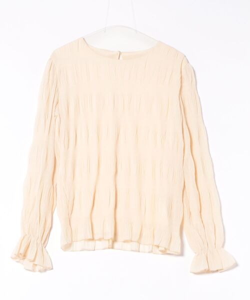 STYLEBLOCK(スタイルブロック)の「シャーリングシアーブラウス(シャツ/ブラウス・レディース・ベージュ系その他/ブラウン/ライトグリーン/ホワイト/ライトグレー/ダークグリーン/ネイビー/ブラック・M/XL)」の13枚目の写真
