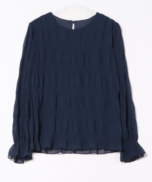 STYLEBLOCK(スタイルブロック)の「シャーリングシアーブラウス(シャツ/ブラウス・レディース・ベージュ系その他/ブラウン/ライトグリーン/ホワイト/ライトグレー/ダークグリーン/ネイビー/ブラック・M/XL)」の14枚目の写真
